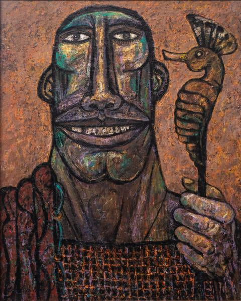 Fisherman with a Sea horse