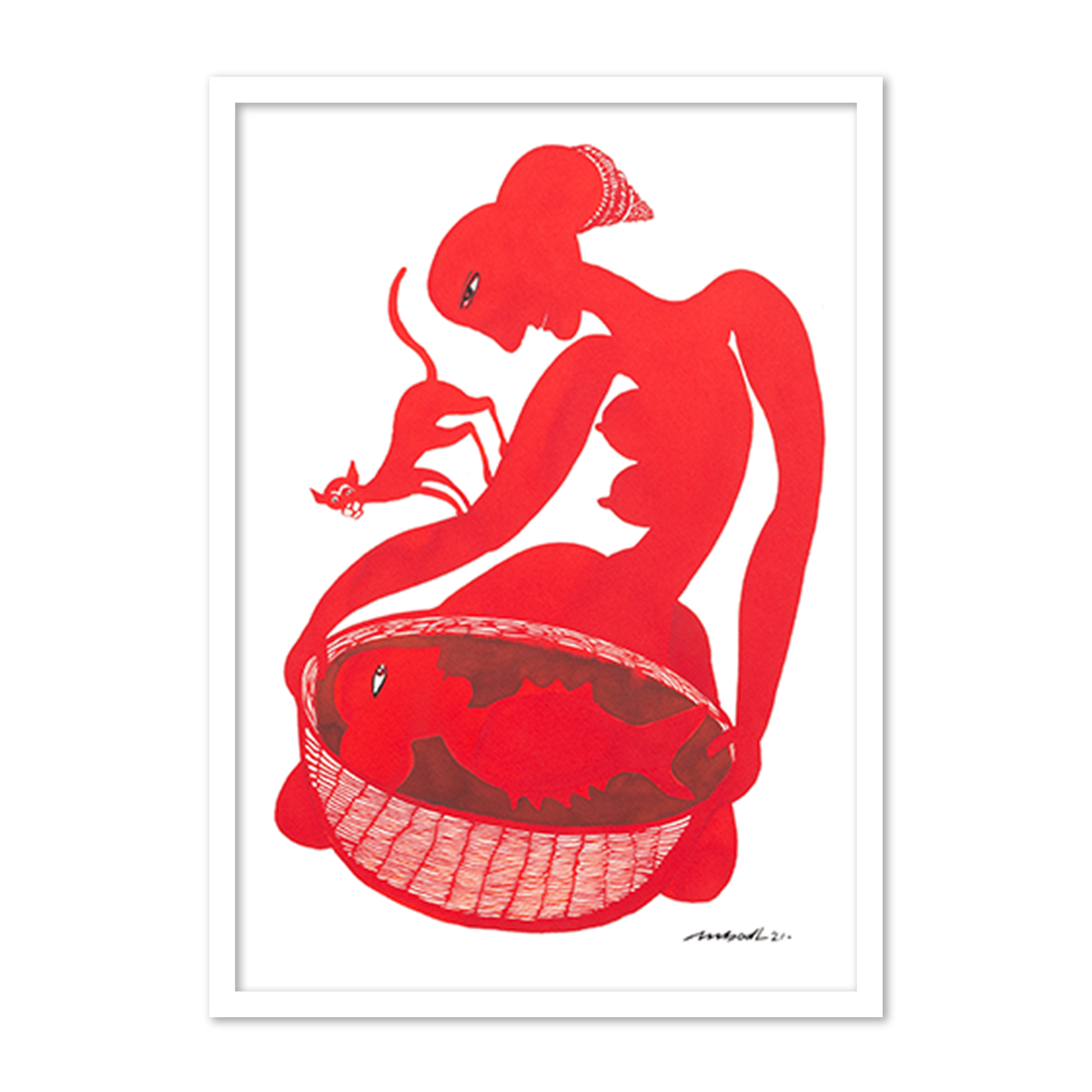 Conceicao with a Cat