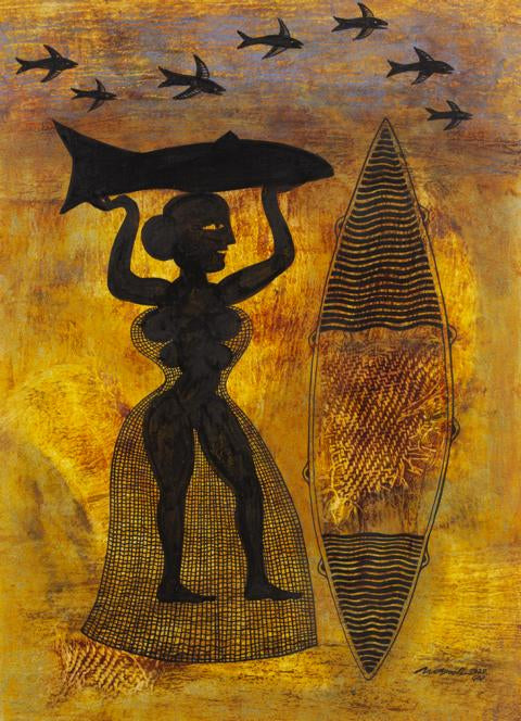 Rosemarie with fish