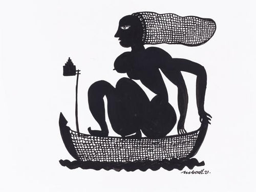 01 Catherine in a boat
