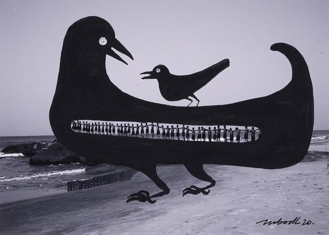 Bird in a bird boat
