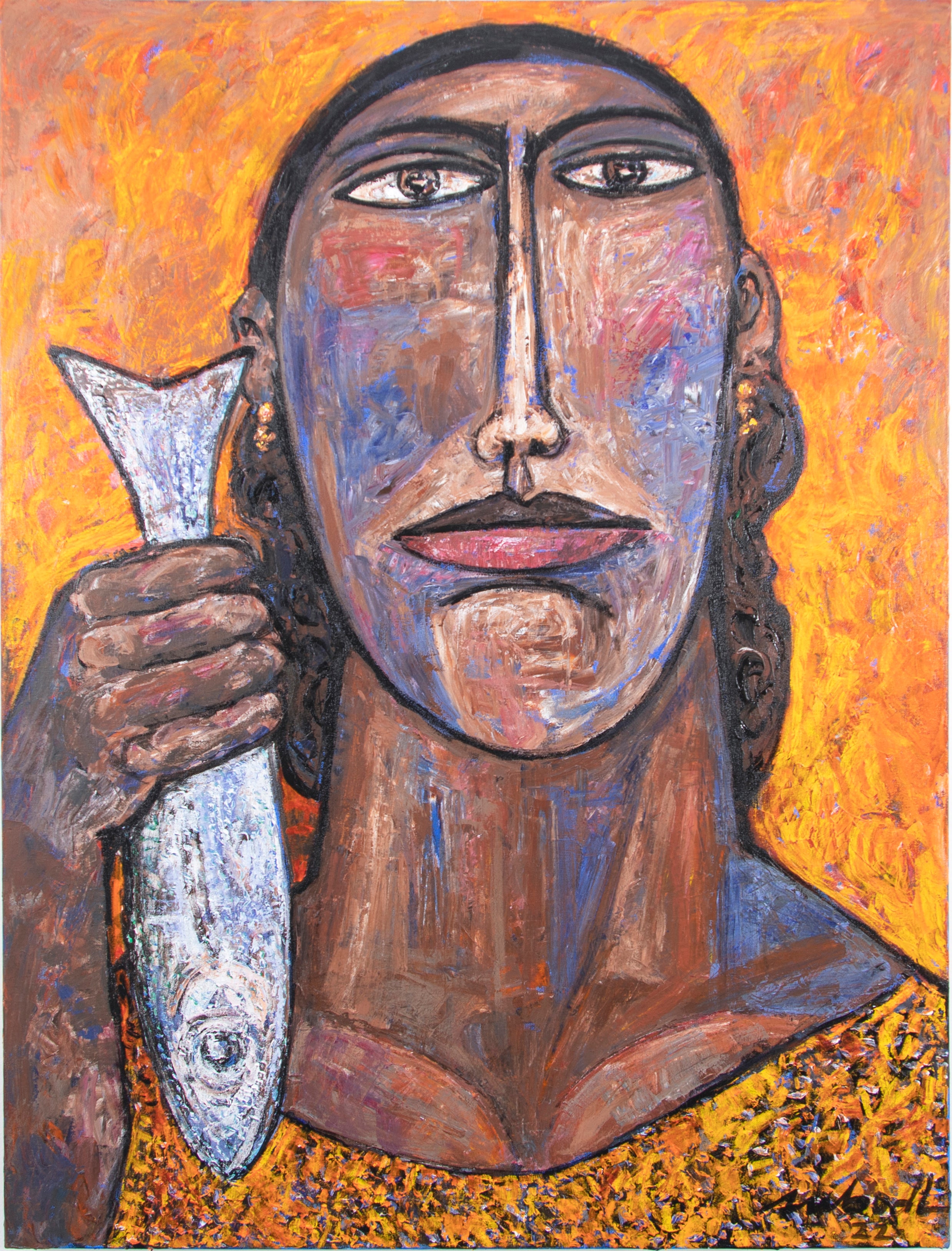 Maria with Fish