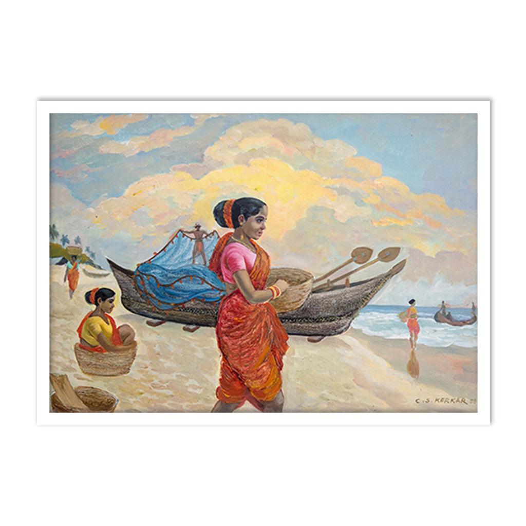 Fisherwomen at the Beach