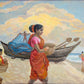 Fisherwomen at the Beach