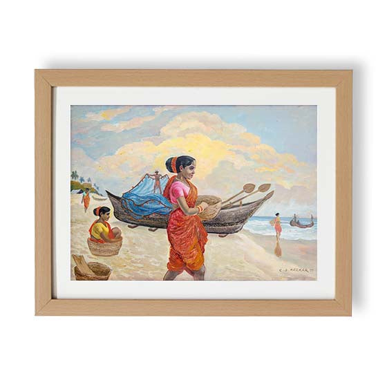 Fisherwomen at the Beach