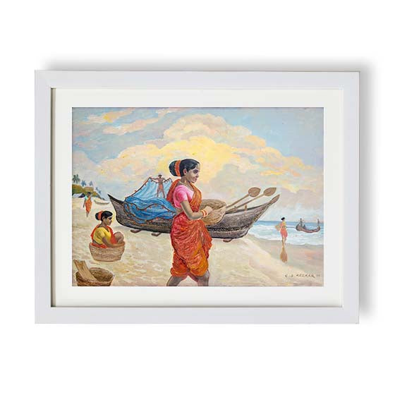Fisherwomen at the Beach
